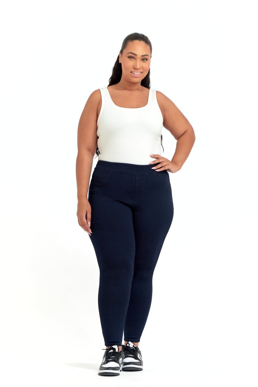 Skinny 1822 Denim | Plus Silk Denim Pull-On Jeggings In Rinse