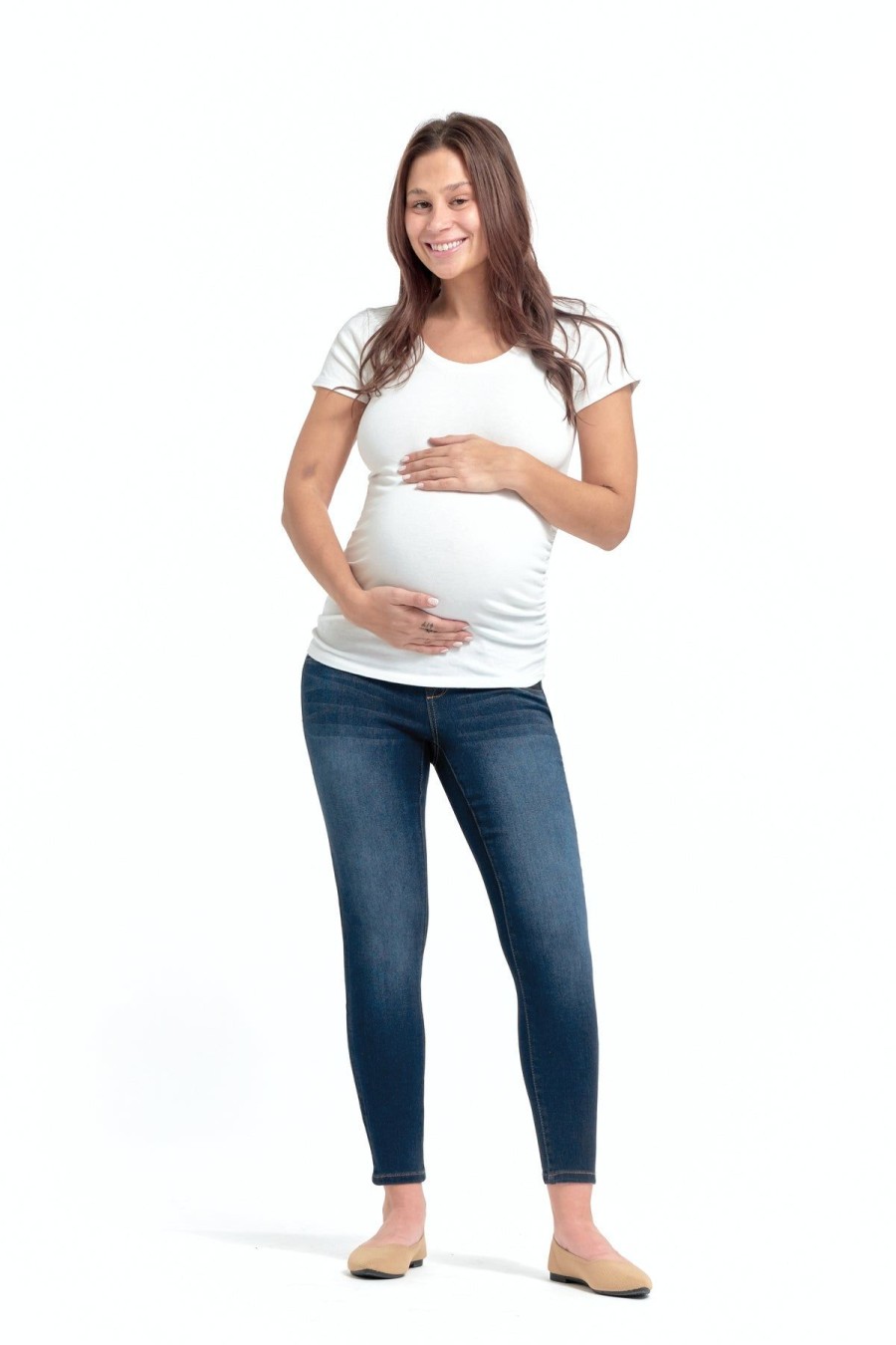 Skinny 1822 Denim | Maternity Butter Ankle Skinny W/ Side Panel In Lennox