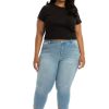 Crop/Capri 1822 Denim | Plus Butter Side Slit Capri In Mojave