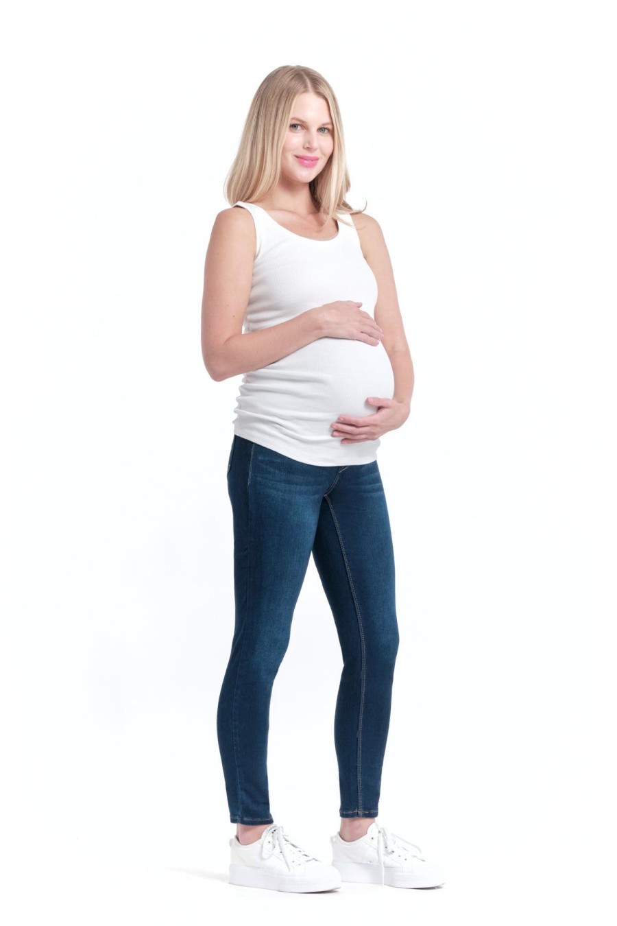 Skinny 1822 Denim | Maternity Butter Skinny W/ Bellyband In Lennox