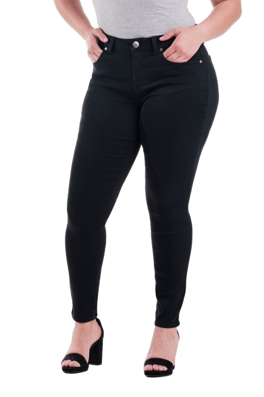 Skinny 1822 Denim | Curvy No Gap Skinny In Black