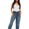 Girlfriend 1822 Denim | Petite Hybrid Denim Slim Girlfriend In Addy