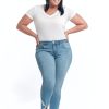 Skinny 1822 Denim | Curvy Vintage Tulip Hem In Paige