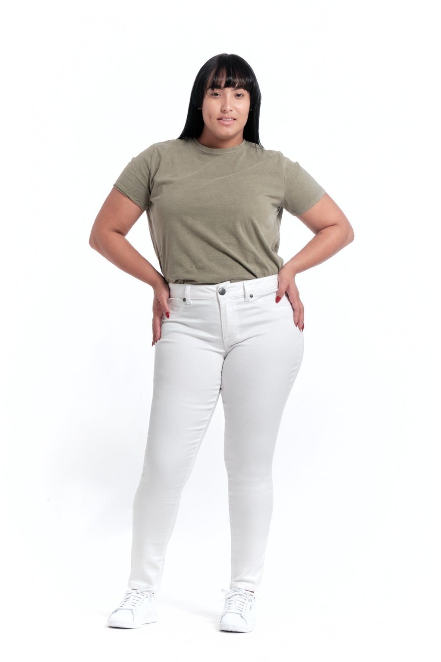 Skinny 1822 Denim | Curvy Butter Ankle Skinny In White