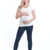 Skinny 1822 Denim | Maternity Butter Skinny W/ Bellyband In Rinse