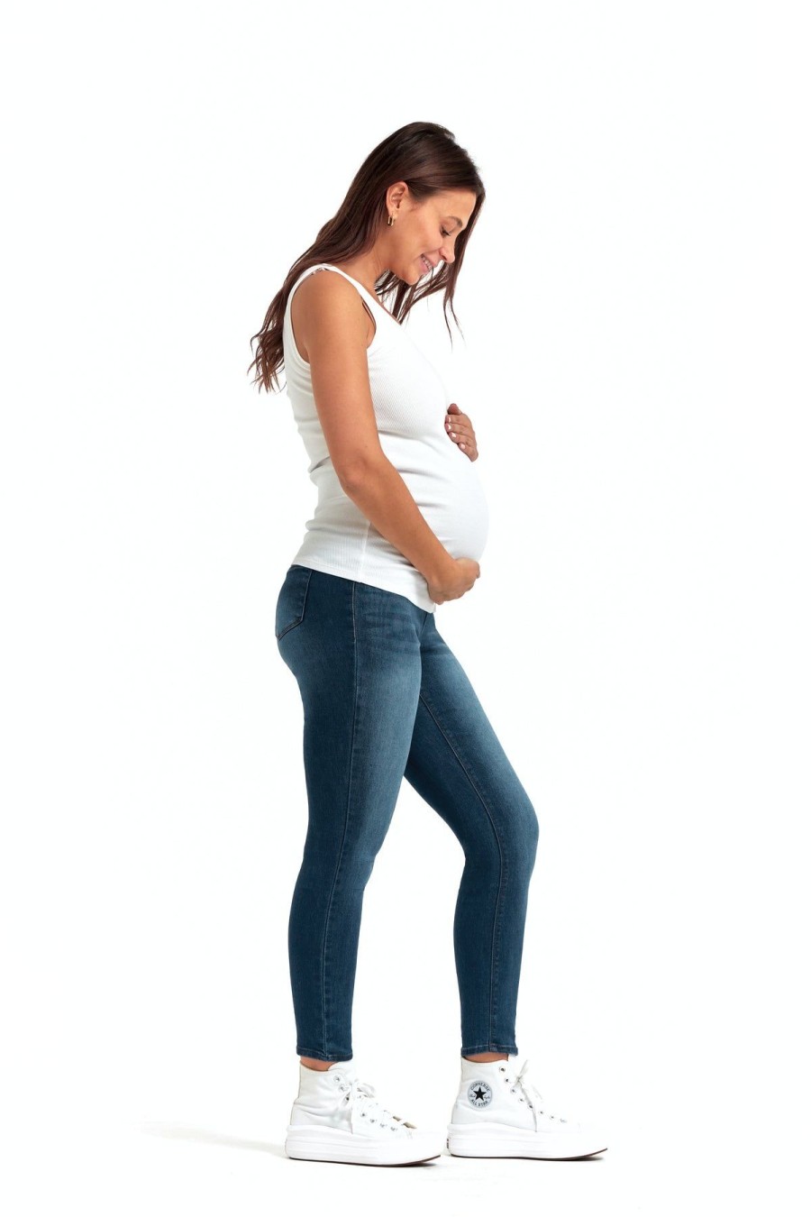 Skinny 1822 Denim | Maternity Butter Skinny W/ Bellyband In Ziggy