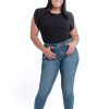 Skinny 1822 Denim | Curvy Eco Rolled Hem Skinny In Bosco