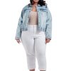 Crop/Capri 1822 Denim | Plus Cuff Capri In White