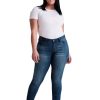 Skinny 1822 Denim | Curvy Silk Denim Ankle Skinny In Ziggy