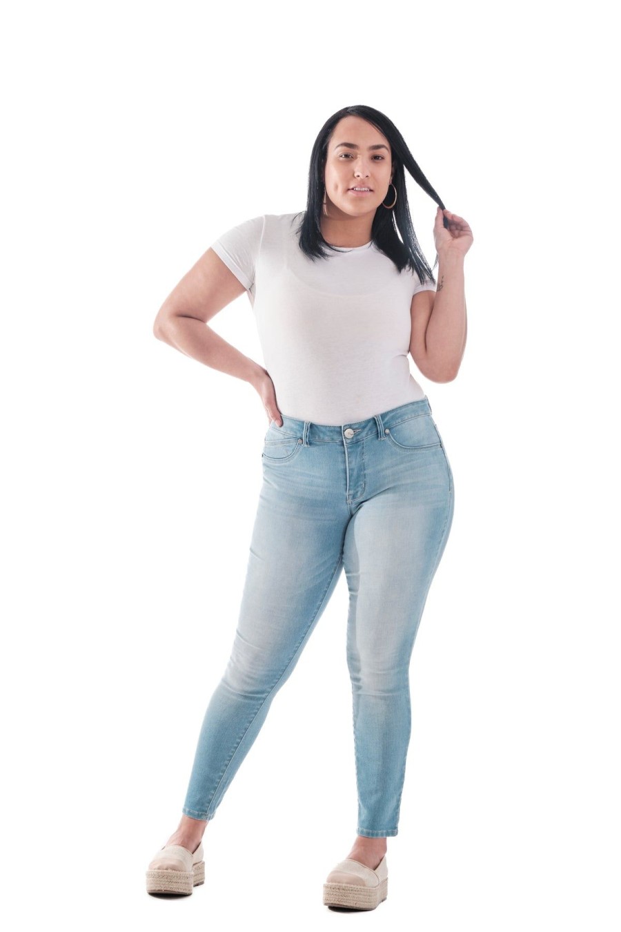 Skinny 1822 Denim | Curvy Butter Ankle Skinny In Wynter Mojave